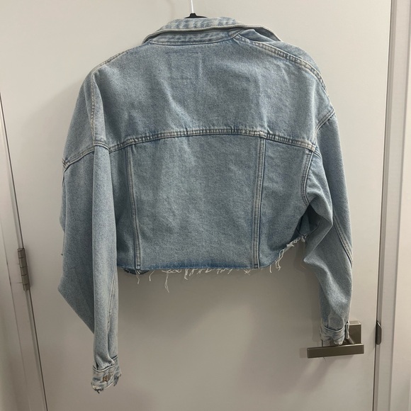 Zara TRF Crop Denim Jacket - Picture 2 of 3